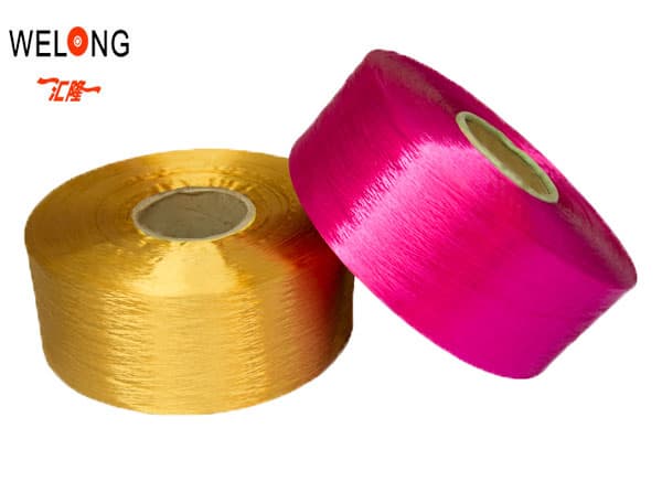 polyester 150 den filament yarn fdy dope dyed bright fdy